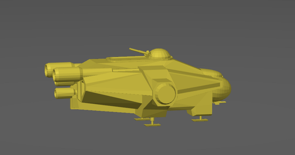rebelde fantasma sci3d 3D modelos fantasias acessórios adereços Guerra Estrelas navios Estrela guerras 3d print model - Mito3D