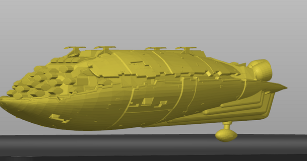 gr75 transporte sci3d 3D modelos arte Projeto esculturas Guerra Estrelas navios Estrela guerras 3d print model - Mito3D