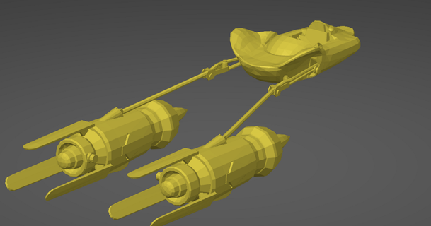 Anakin vaina sci3d 3D modelos disfraces accesorios guerra Galaxias estrella guerras corredor 3d print model - Mito3D