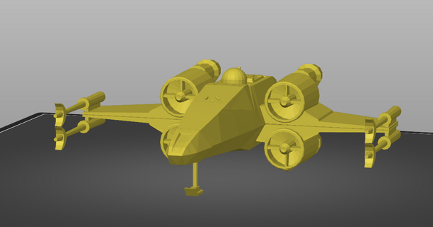x wing sci3d 3D Modelli costumi Accessori oggetti scena giocattolo Guerre stellari nave stella guerre 3d print model - Mito3D