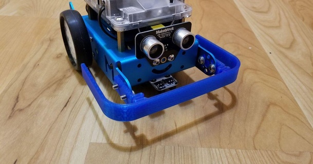 mbot frente parachoque briófitos 3D modelos pasatiempo hacedores RC robótica robot arduino 3d print model - Mito3D