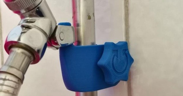 shower holder peg drdentz 3D Models Household Bathroom thingiverse 3d print model - Mito3D