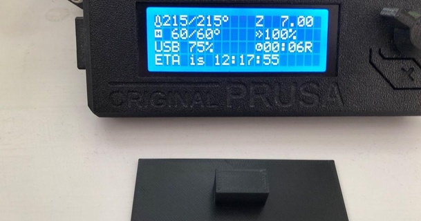 prusa mk3s mk3s+ display cover awsw 3D Models Printers Prusa Parts & Upgrades prusamk3s 3d print model - Mito3D