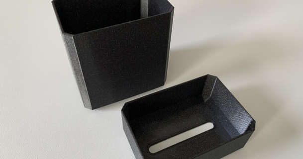 sencillo caja pequeña 8x5x7 5 cm 3ddk 3D modelos pasatiempo hacedores organizadores dibujar votación rifa 3d print model - Mito3D
