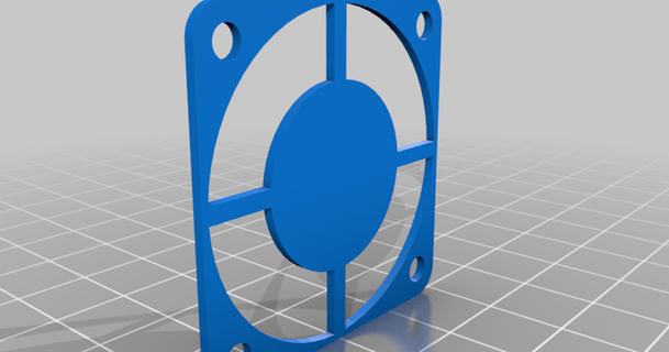 Delgado 40 mm ventilador parrilla nejc 3D modelos pasatiempo hacedores ideas thingiverse 3d print model - Mito3D