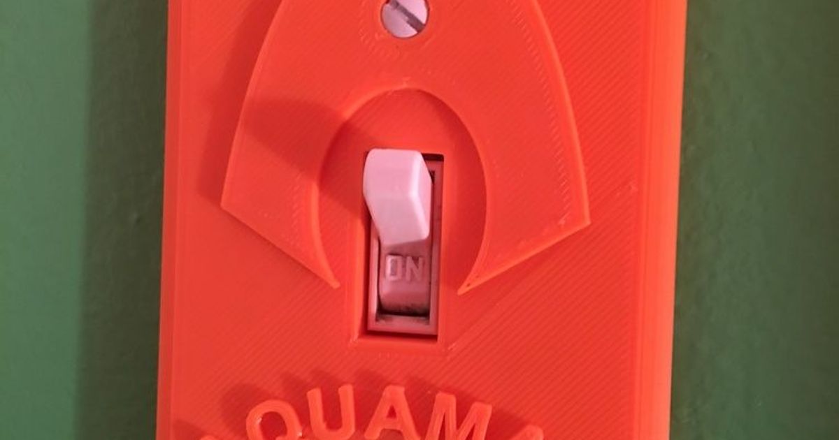 Aquaman ligero cambiar interruptor James 3D modelos casa equipo thingiverse 3D print model - Mito3D