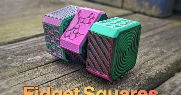 fidget squares jamestheprinter 3D Models Toys & Games Other toy spin toys fidgettoy 3d print model - Mito3D