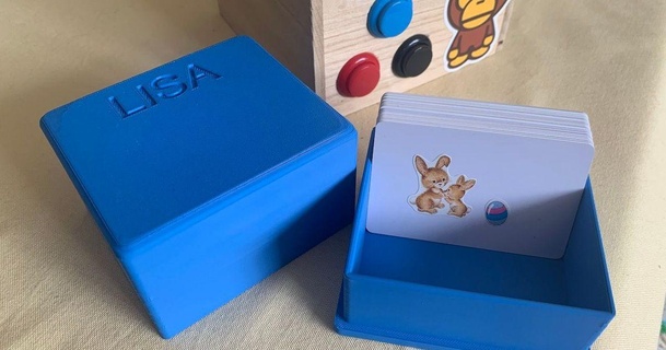 Tonuino Caixa papelão olepetistas 3D modelos aparelhos audio caixa tamanho cartão crédito 3d print model - Mito3D