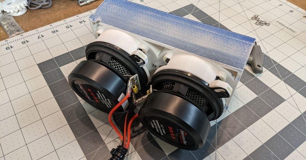 baddeley mkiii center vent speaker adapter jasoncharlton 3D Models Hobby & Makers RC Robotics mk3 r2d2 speakermount r2r2d2astromech 3d print model - Mito3D