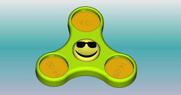 agitarse hilandero mini impresión sitio v2 smiley mar slic3r 242 16cent + 6 centavo 22 jomecanico 3D modelos juguetes juegos fidget spinner fidgethandspinner 3d print model - Mito3D