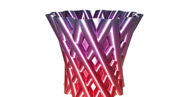 diamond lattice vase linkdesigns 3D Models Art & Design Other Designs cr10 3d print model - Mito3D
