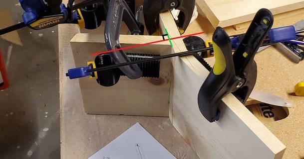 angle clamp helper spdqbr 3D Models Hobby & Makers Tools woodworking thingiverse woodworkingtools 3d print model - Mito3D