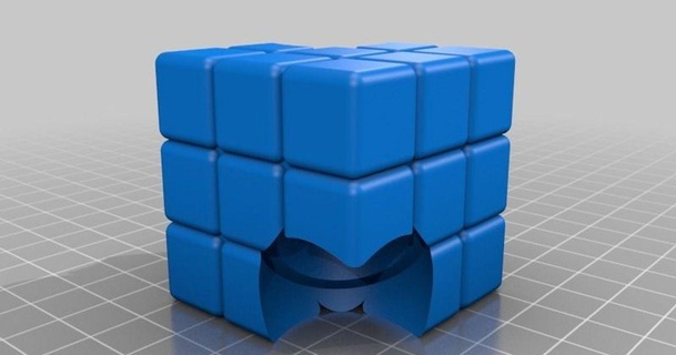 enigma cubo inquietação spinner spdqbr 3D modelos brinquedos jogos ar livre fidget rubiks thingiverse 3d print model - Mito3D