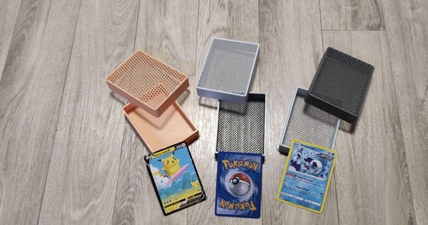 caja Cartas Pokémon carlos 3 3D modelos passatempo fabricantes organizadores 3d print model - Mito3D