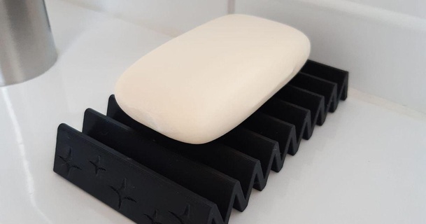 universal jabón plato Víctor francés 3D modelos casa baño Jabonera mano 3d print model - Mito3D