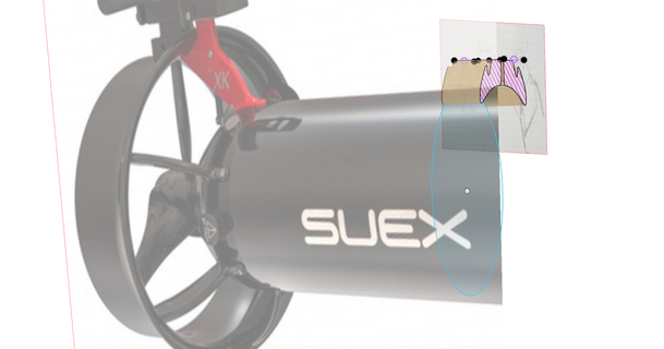 suex scooter torch mount sump uk m4x1m 3D Models Hobby & Makers Mechanical Parts bungee scuba 3d print model - Mito3D