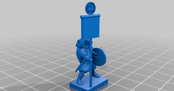 punique guerres romain infanterie commander gars Lundi 3D modèles jouets Jeux table commandant anciens wargaming 3d print model - Mito3D