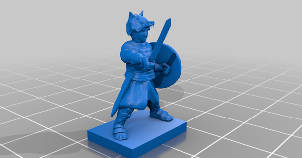 punic wars - roman velites guy montag 3D Models Toys & Games Other sword tabletop ancients wargaming 3d print model - Mito3D
