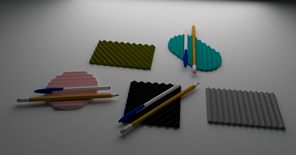 minimalista caneta titulares linha vazio ch 3D modelos casa escritório suporte mini lápis Projeto 3d print model - Mito3D