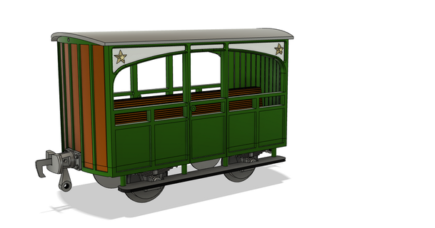 g scale 1 20 45 mm pista Ffestiniog ferrocarril insecto caja observación coche vehiculo beusekomse 3D modelos juguetes juegos vehiculos 3d print model - Mito3D