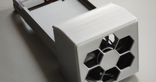 dell c6100 disco rígido cela ventilador monte sunbart 3D modelos passatempo fabricantes eletrônicos resfriador servidor fanmount homelab 3d print model - Mito3D