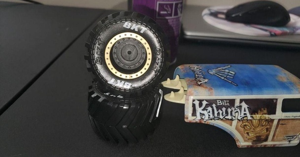 1 24 rc monster truck wheel 5mm 7mm spinmasters tires shadow walker 3D Models Hobby & Makers Other Ideas thingiverse 3d print model - Mito3D