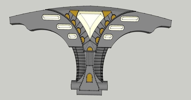 Stargate universo portón cheurón jdm755 3D modelos disfraces accesorios thingiverse 3d print model - Mito3D