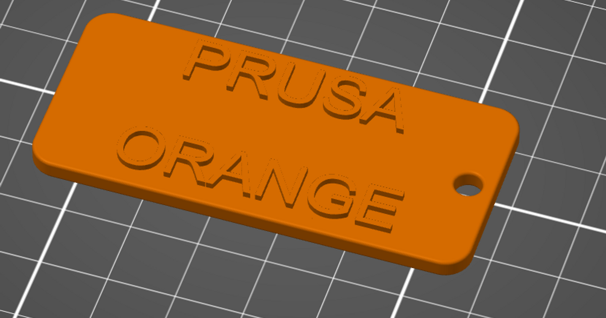 filament sample prusa orange sirgrillington 3D Models Printers Test 3D print model - Mito3D