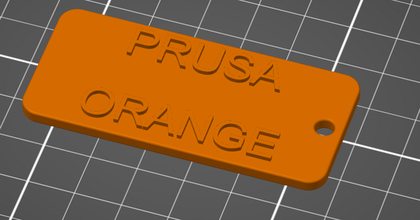 filament sample prusa orange sirgrillington  3D Models  3D Printers  Test Models filament sample  3d print model - Mito3D