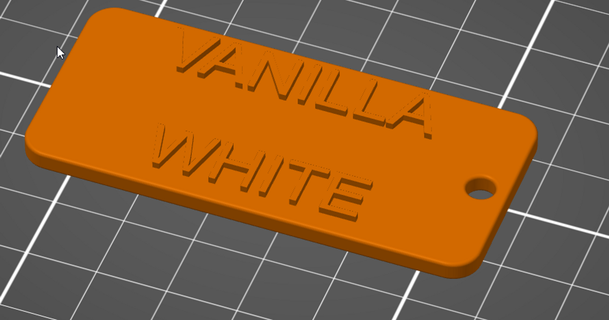 filamento muestra vainilla blanco sirgrillington 3D modelos impresoras prueba 3d print model - Mito3D