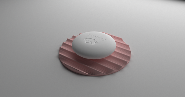 minimalista Sabonete prato círculo vazio ch 3D modelos casa banheiro mini organizador saboneteira 3d print model - Mito3D