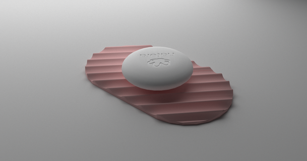 minimalista Sabonete prato oval vazio ch 3D modelos casa banheiro suporte ficar pé banho 3d print model - Mito3D