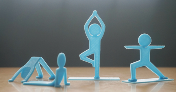 fino ioga homem pedra 3D modelos arte Projeto designs decoração impressão rápida fácil boba 3d print model - Mito3D