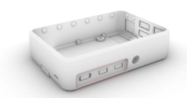 spécial pi Cas gaine bas tarte framboises HDMI câble surmoulage charretier 3D modèles imprimantes tester 3d print model - Mito3D