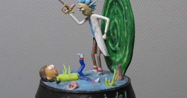 almiar Morty temporada 1 episodio layerlux3d 3D modelos Arte diseño esculturas juguete decoración Rickandmorty juguetes figurilla 3d print model - Mito3D