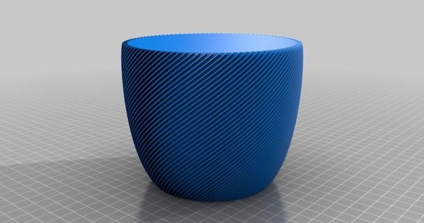 finned planter 14 ole 3D Models Household Other House Equipment thingiverse 3d print model - Mito3D