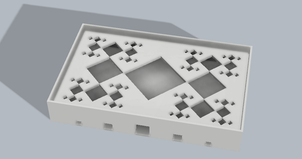 fractale savon plat paresseux 3D modèles Ménage salle bains porte 3d print model - Mito3D