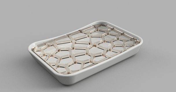 Voronoi sabun tabak Luka 3D modeller ev halkı banyo Sabun tutucu tepsisi 3d print model - Mito3D