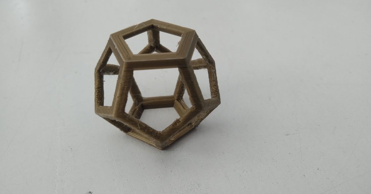 dodecahedron yeniden kodlayıcı 3D modeller Sanat tasarım tasarımlar şeytani Platonik katılar 3D print model - Mito3D