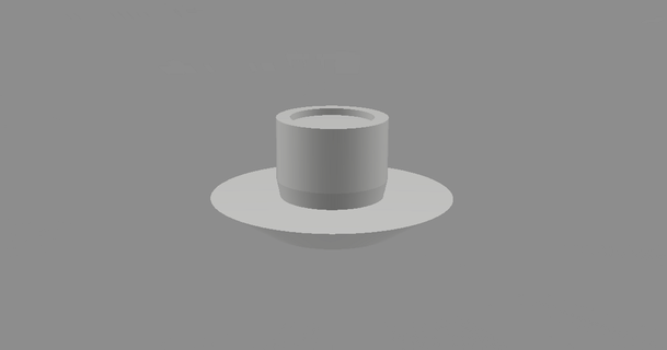 tiny cup & saucer remcoder 3D Models Costumes Accessories Props 3d print model - Mito3D