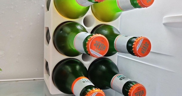 beer bottle holder fridge different types available arne 3D Models Household Kitchen shelf refrigerator glass 3d print model - Mito3D