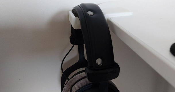 casque musique titulaire soutien Ikea bekant bureaux eimpau 3D modèles Ménage Bureau HeadphoneSholder connaissance ikea 3d print model - Mito3D