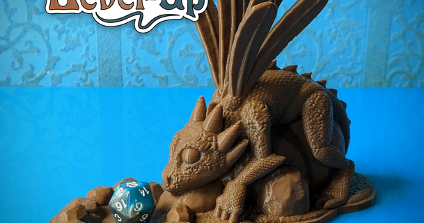 dragon-fly dice watcher level-up kickstarter xykit 3D Models Toys & Games Other dragon decor tabletop dungeonsanddragons 3d print model - Mito3D