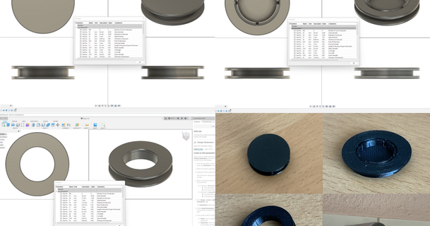 parametric plastic rivet family lulux 3D Models Hobby & Makers Mechanical Parts link plug connector hole 3d print model - Mito3D