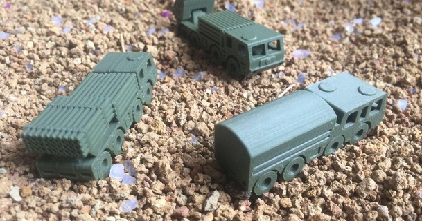 piccolo camion rm 70 vampiro 4d stampato pezzo shr3deu 3D Modelli giocattoli Giochi veicoli ceco razzo esercito militare 3d print model - Mito3D