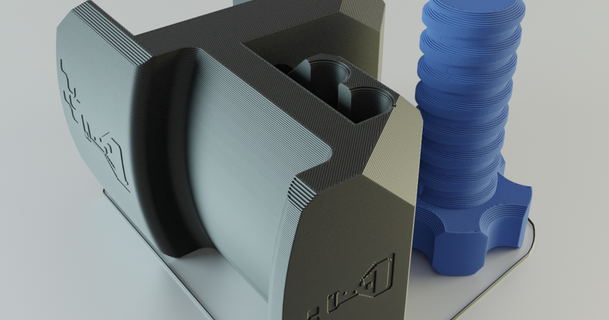 mirumee Kopfhörer Halter Unterstützung mcabra 3D Modelle Gadgets Audio Hauptinhaber 3d print model - Mito3D
