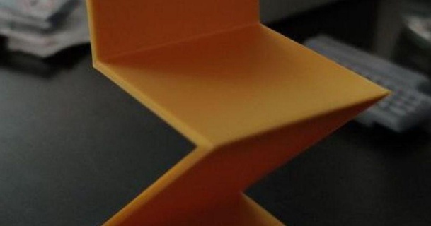 zig zag chaise miniature antirez 3D modèles art conception dessins maison poupées zigzag 3d print model - Mito3D