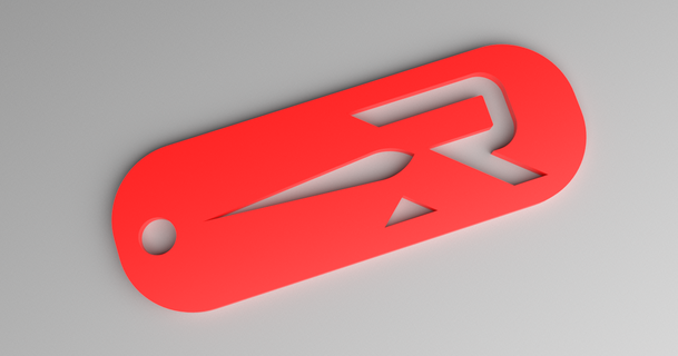 rocket lab keyring - logo fob punched vector3dart 3D Models Art & Design 2D Plates Logos space keychain keys keyfob 3d print model - Mito3D