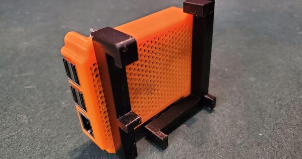 montage supports 75 mm vesa rpi cas Jablake 3D modèles imprimantes imprimante pièces mises niveau octoprint Support rpi3 3d print model - Mito3D