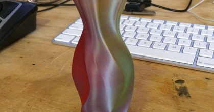 odd base twisted vase thomllama download free stl model printablescom 3d models household decor spiral 3d print model - Mito3D